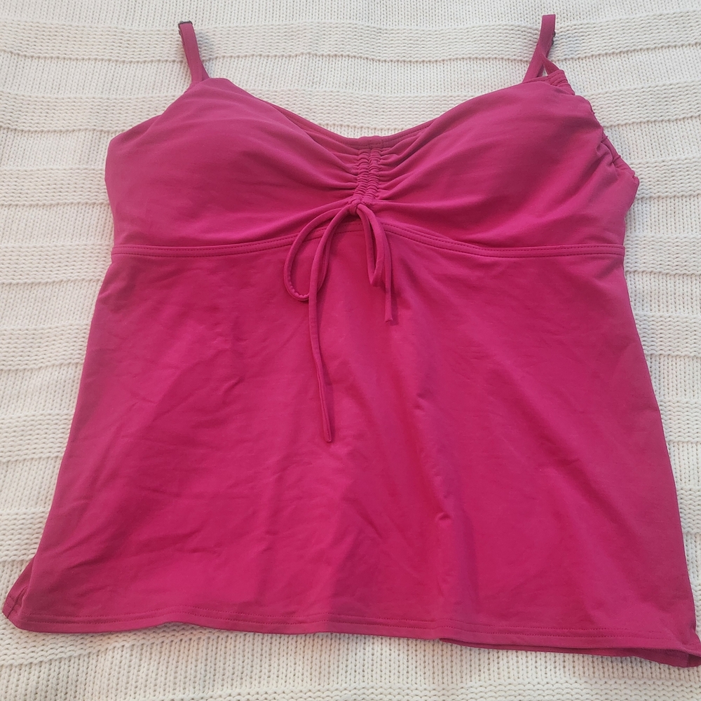 Lands' End Women's Bright Pink Swim Camisole